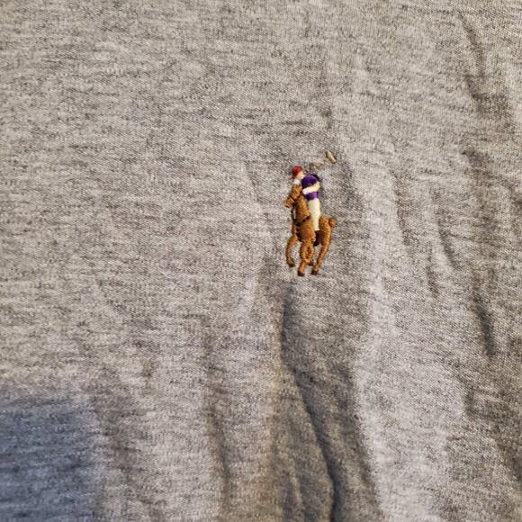 Polo Ralph Lauren Classic Fit Gray Polo Shirt Men's Size Medium 100% Cotton - Picture 4 of 10